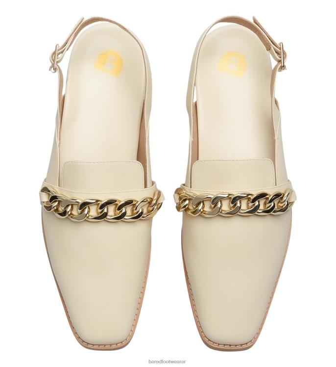 Bared Footwear mujer baza leche de avena con bailarinas de cadena 4Z00472