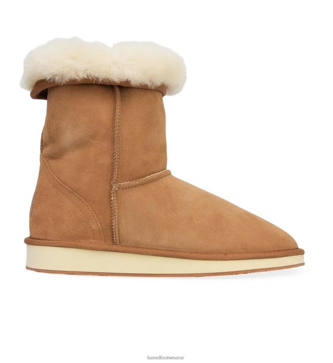 Bared Footwear mujer bota de casa clásica 2 pantuflas castañas 4Z00461