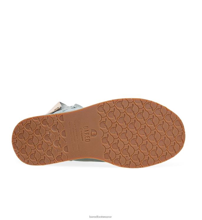 Bared Footwear mujer bota de casa de punto 2 pantuflas azules empolvadas 4Z004298