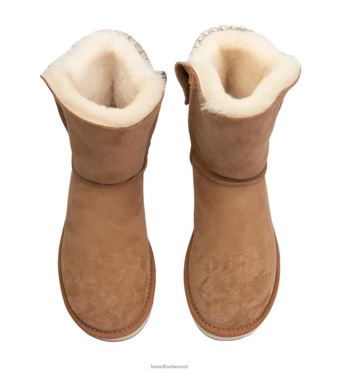 Bared Footwear mujer bota de casa de punto 2 pantuflas castañas 4Z004297