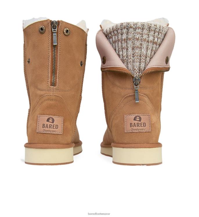 Bared Footwear mujer bota de casa de punto 2 pantuflas castañas 4Z004297