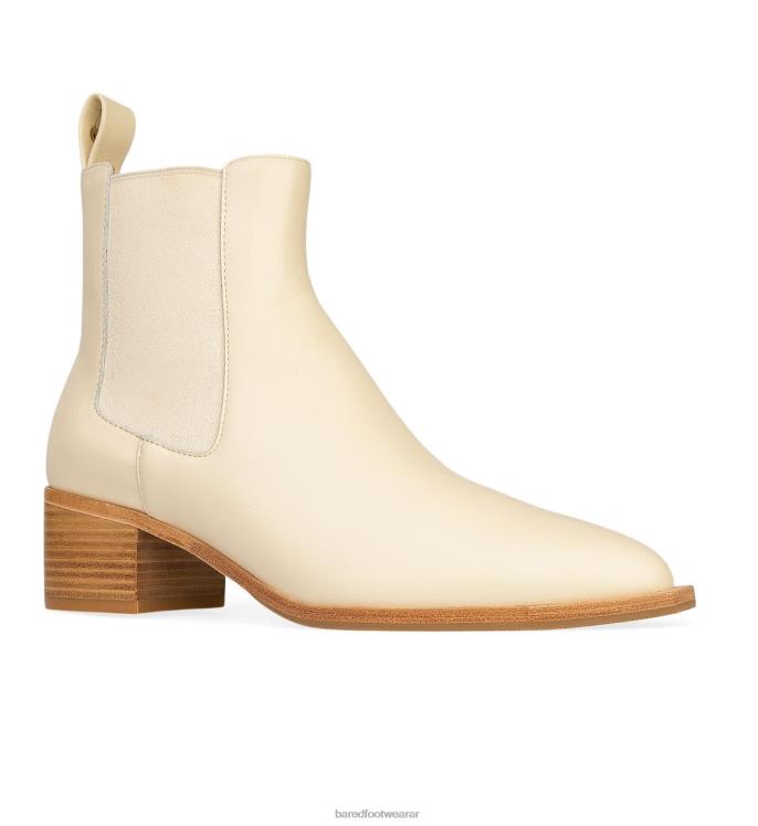 Bared Footwear mujer canario botas con tacón de piel color avena 4Z004101