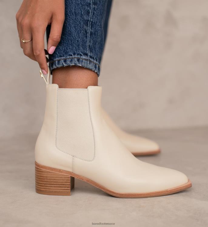 Bared Footwear mujer canario botas con tacón de piel color avena 4Z004101
