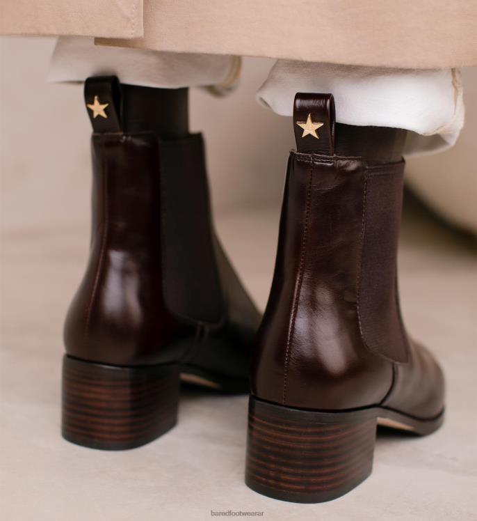 Bared Footwear mujer canario botas de tacón boxed de roble oscuro 4Z004102