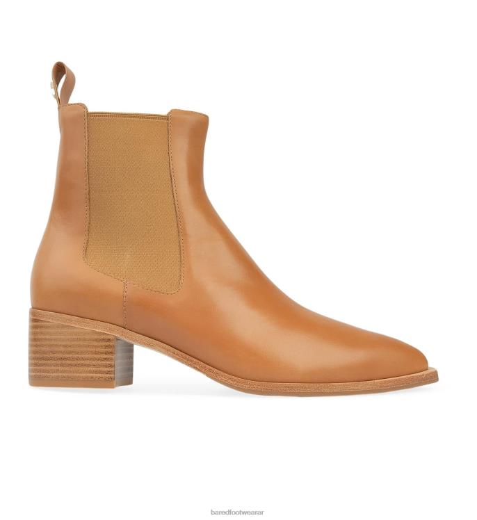 Bared Footwear mujer canario botas de tacón de cuero tostado 4Z004100