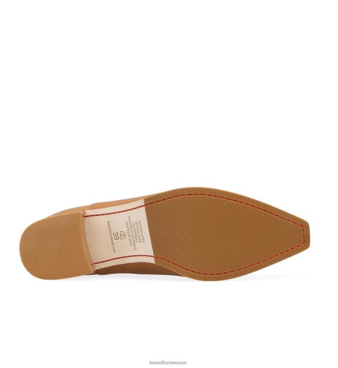 Bared Footwear mujer canario botas de tacón de cuero tostado 4Z004100