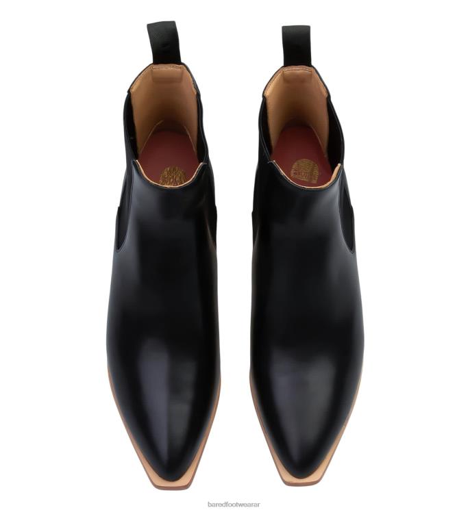 Bared Footwear mujer canario cuero negro con suela ligera 4Z004104