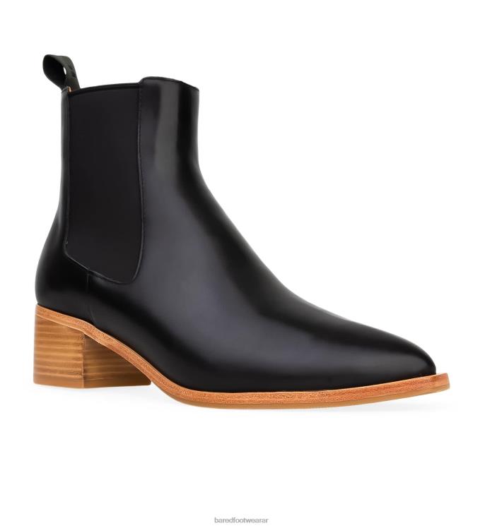 Bared Footwear mujer canario cuero negro con suela ligera 4Z004104