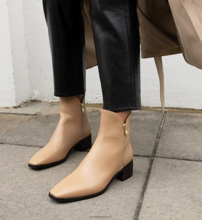 Bared Footwear mujer canastera botas de tacón de piel con conchas marinas 4Z004209