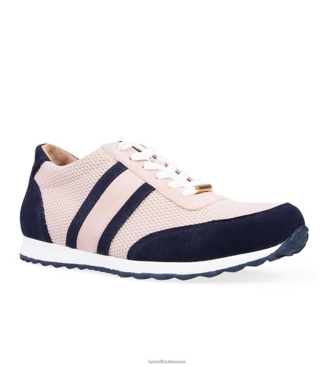 Bared Footwear mujer cernícalo zapatillas de malla rosa empolvado y nubuck azul marino 4Z004132
