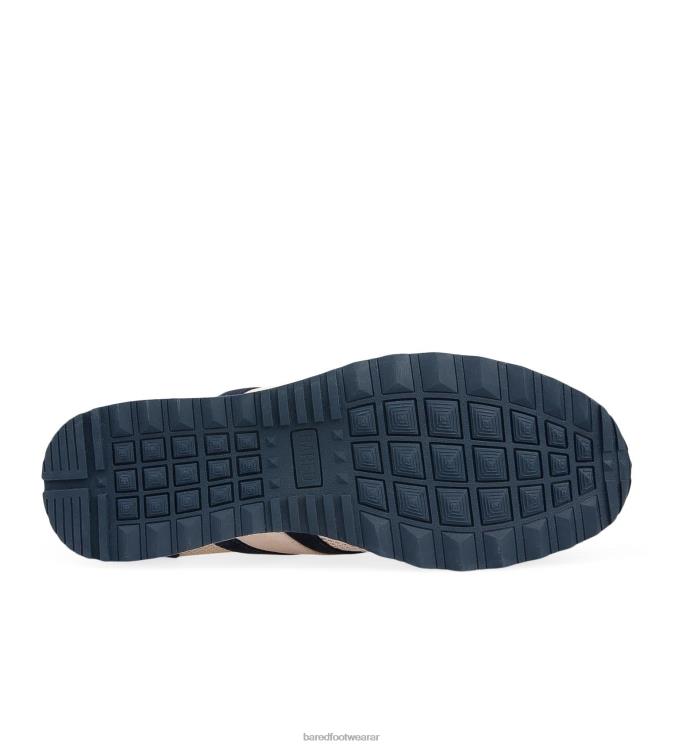 Bared Footwear mujer cernícalo zapatillas de malla rosa empolvado y nubuck azul marino 4Z004132