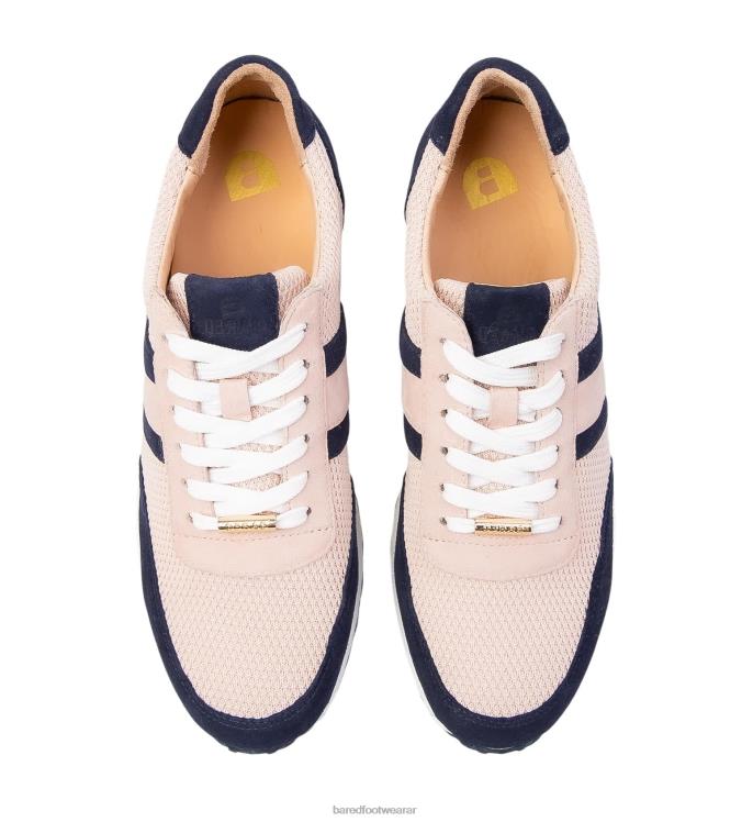 Bared Footwear mujer cernícalo zapatillas de malla rosa empolvado y nubuck azul marino 4Z004132
