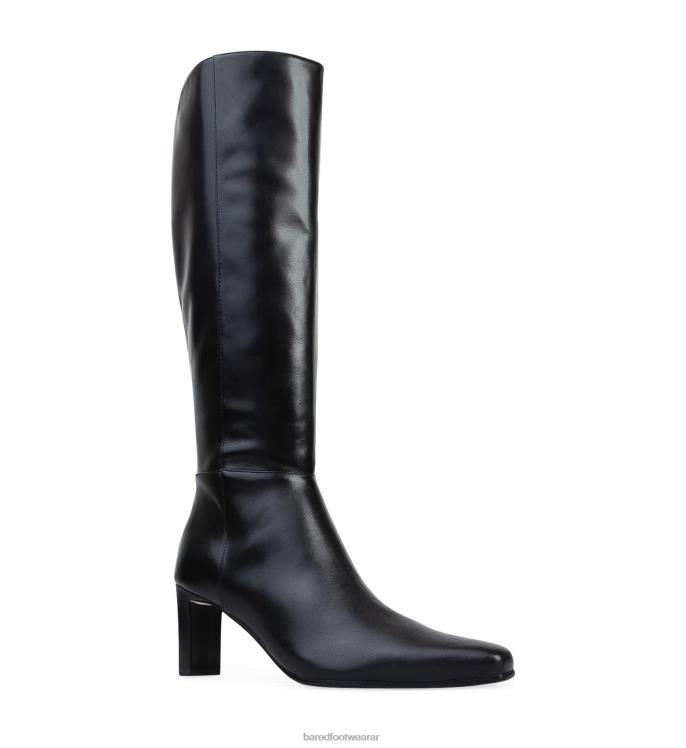 Bared Footwear mujer cola de fuego botas negras de cuero boxeadas 4Z004191