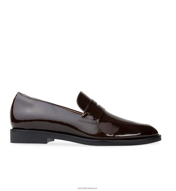 Bared Footwear mujer colibrí mocasines de charol roble oscuro 4Z004142
