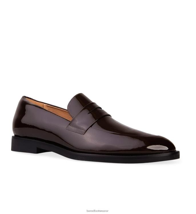 Bared Footwear mujer colibrí mocasines de charol roble oscuro 4Z004142