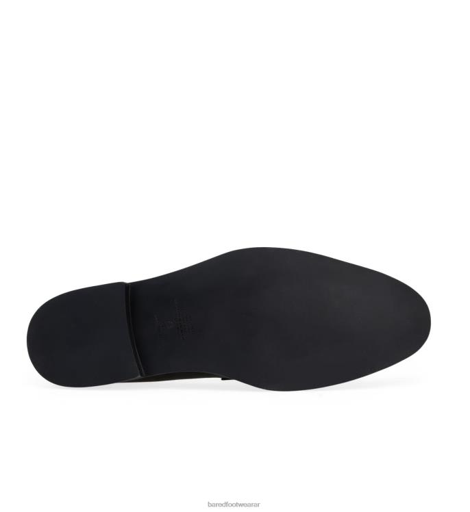 Bared Footwear mujer colibrí mocasines de cuero negro 4Z004141