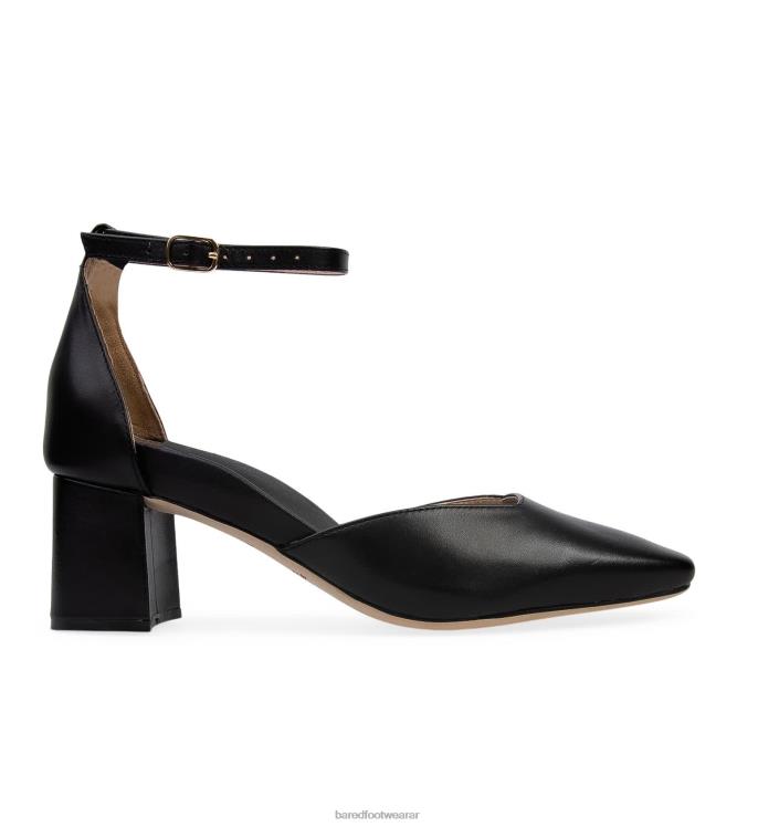 Bared Footwear mujer comedor de abejas tacones bajos de cuero negro 4Z004293