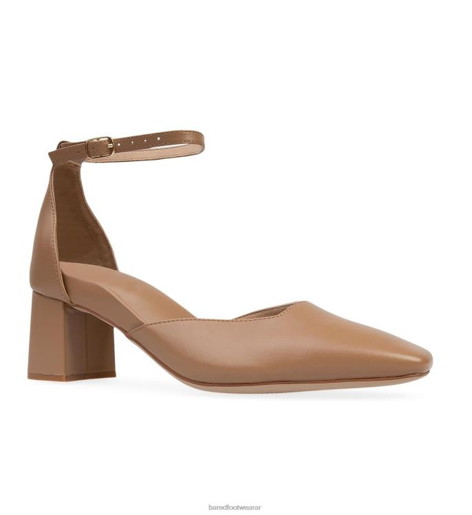 Bared Footwear mujer comedor de abejas tacones bajos de cuero topo 4Z004292