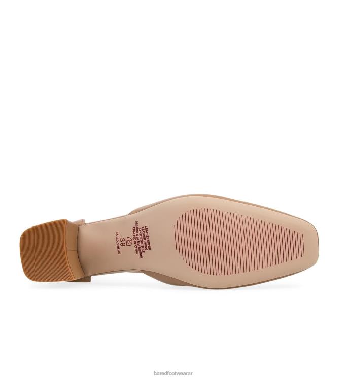 Bared Footwear mujer comedor de abejas tacones bajos de cuero topo 4Z004292