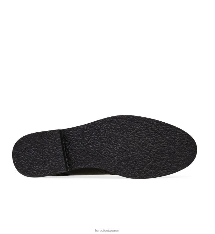 Bared Footwear mujer corcel negro con suela negra zapatos planos con cordones 4Z004225