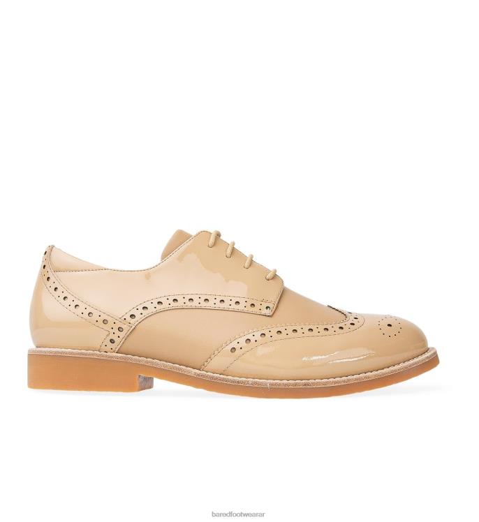 Bared Footwear mujer corcel zapatos planos con cordones de charol de concha marina 4Z004224