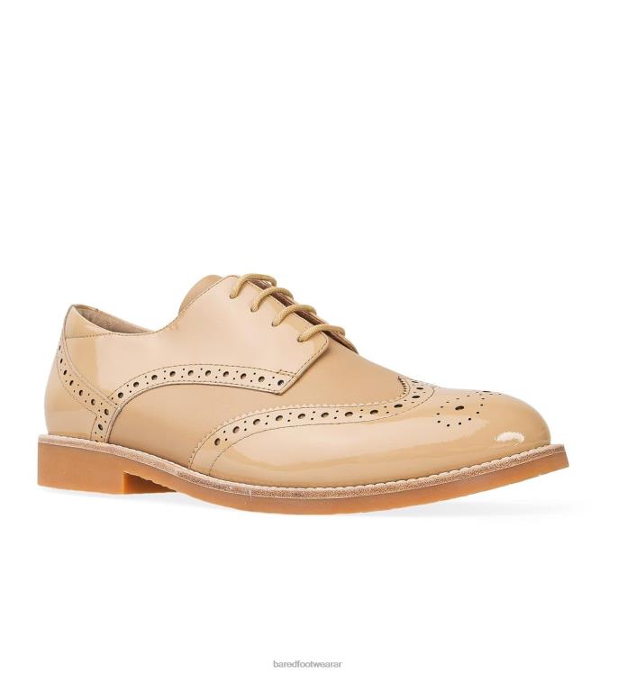 Bared Footwear mujer corcel zapatos planos con cordones de charol de concha marina 4Z004224