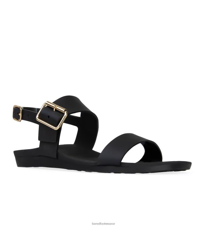 Bared Footwear mujer correlimos sandalias planas de goma medianoche 4Z004253