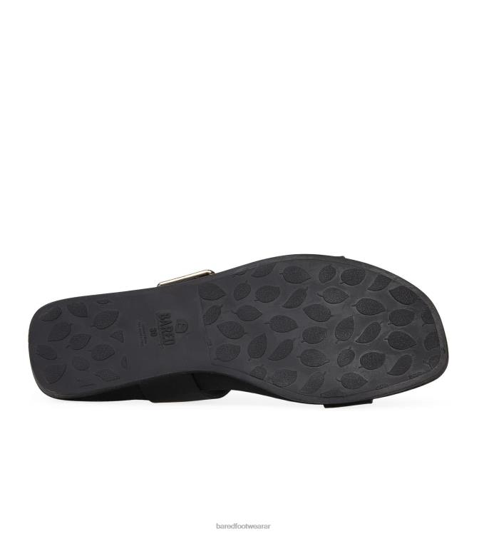 Bared Footwear mujer correlimos sandalias planas de goma medianoche 4Z004253