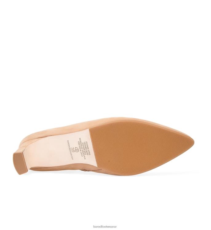 Bared Footwear mujer culiblanco botas de tacón de nubuck con conchas marinas 4Z004189