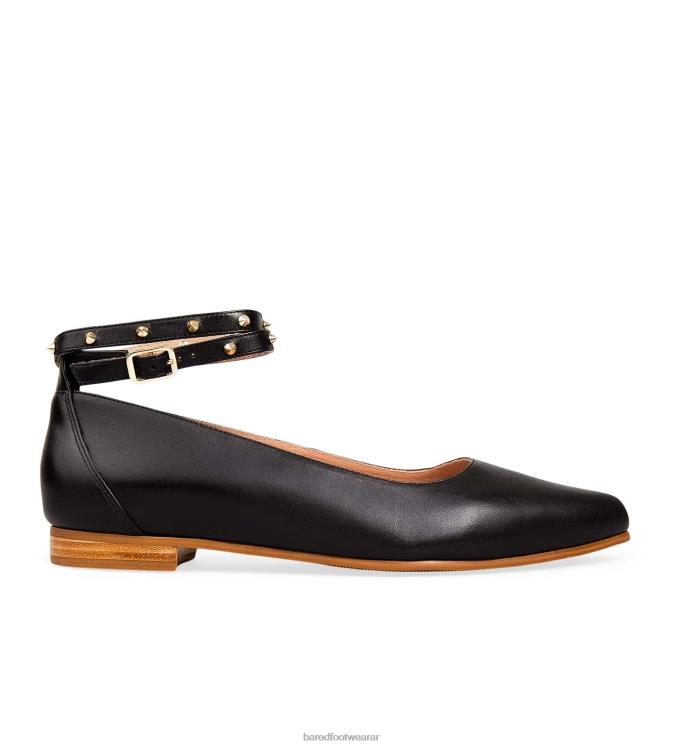 Bared Footwear mujer currawong iii bailarinas de cuero negro 4Z004295