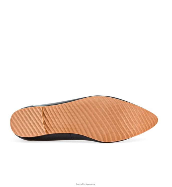 Bared Footwear mujer currawong iii bailarinas de cuero negro 4Z004295
