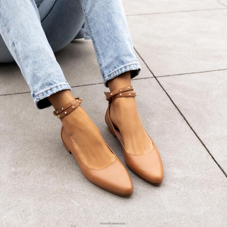 Bared Footwear mujer currawong iii bailarinas de cuero tostado 4Z004289