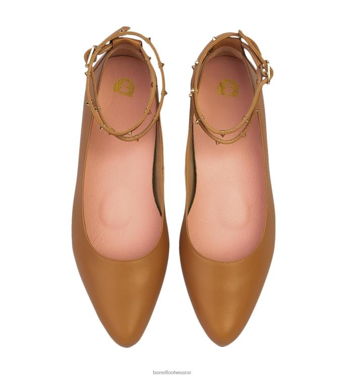Bared Footwear mujer currawong iii bailarinas de cuero tostado 4Z004289