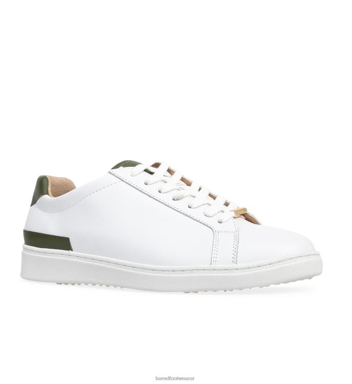 Bared Footwear mujer cálao 3 zapatillas blancas y caqui de piel 4Z004127