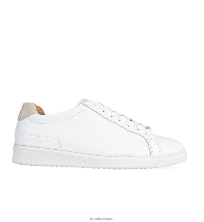 Bared Footwear mujer cálao 3 zapatillas de deporte de cuero blanco 4Z004133