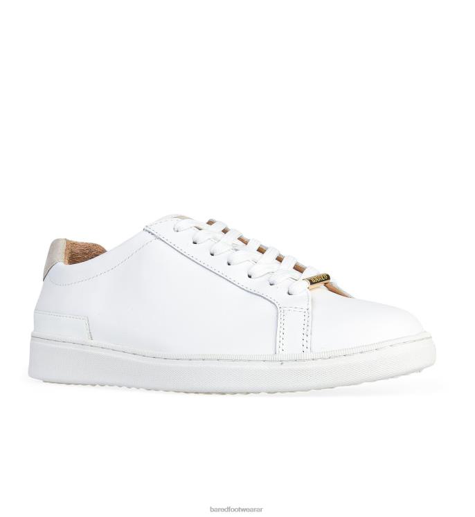 Bared Footwear mujer cálao 3 zapatillas de deporte de cuero blanco 4Z004133