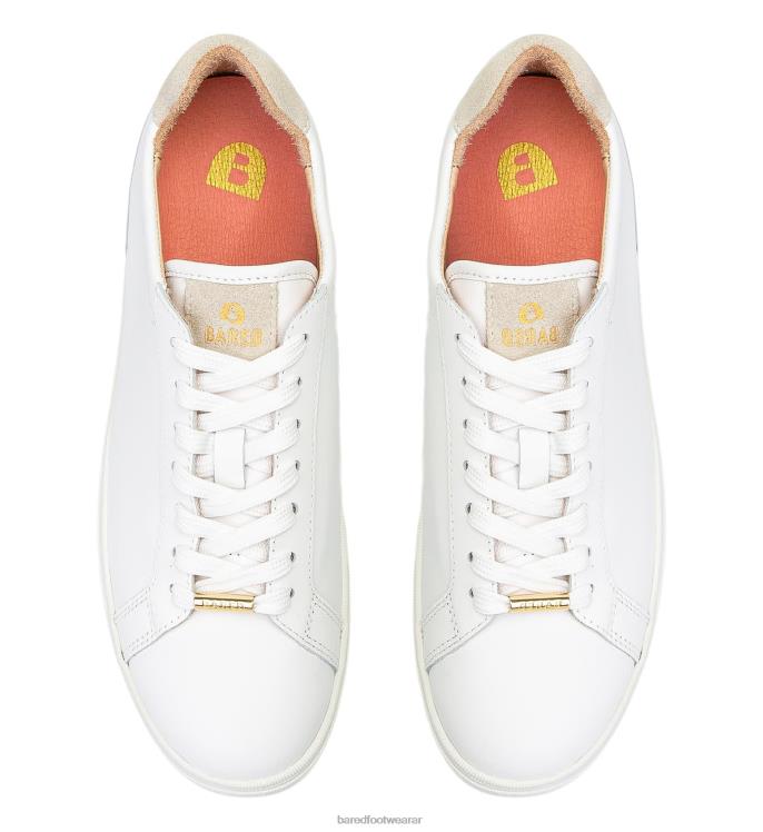 Bared Footwear mujer cálao 3 zapatillas de deporte de cuero blanco 4Z004133
