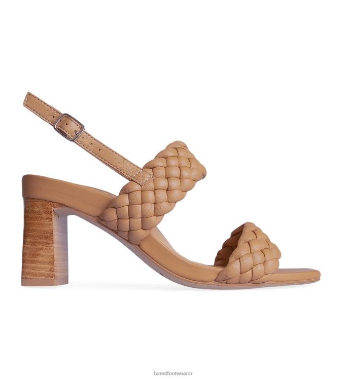 Bared Footwear mujer elachura tacones altos de cuero tostado 4Z004180