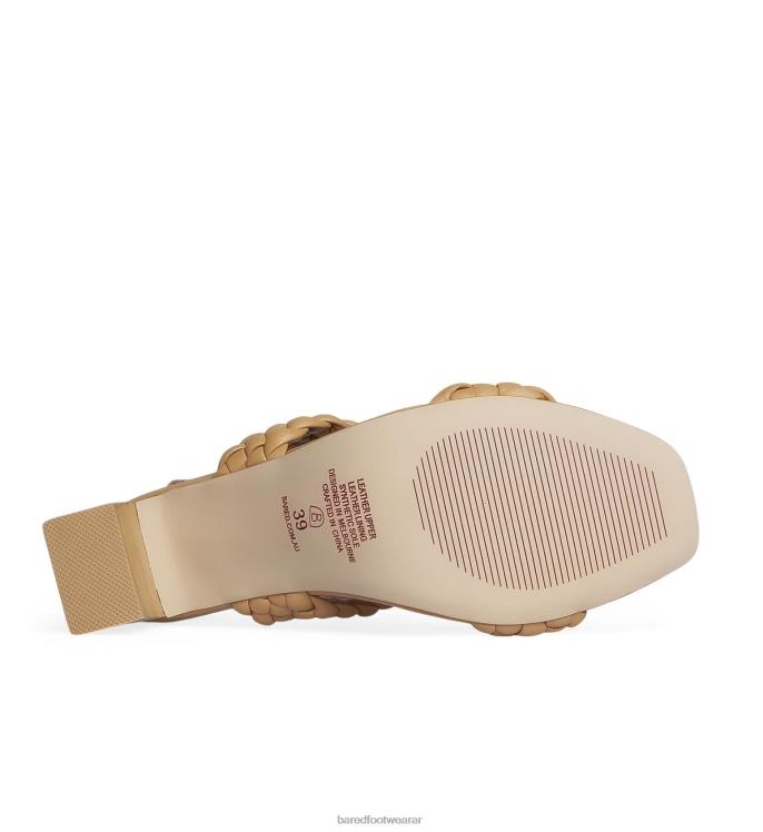 Bared Footwear mujer elachura tacones altos de cuero tostado 4Z004180