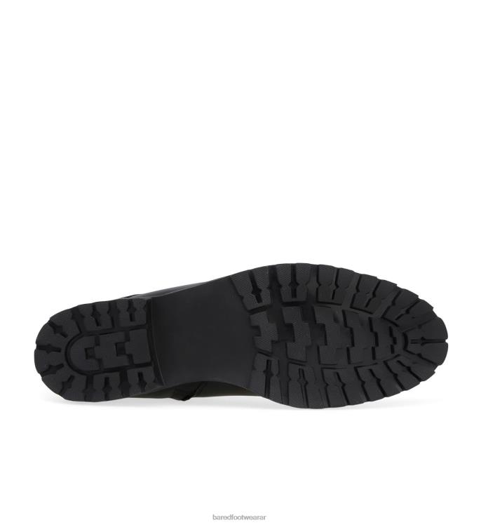 Bared Footwear mujer escocés 2 botas planas de cuero negro 4Z004284