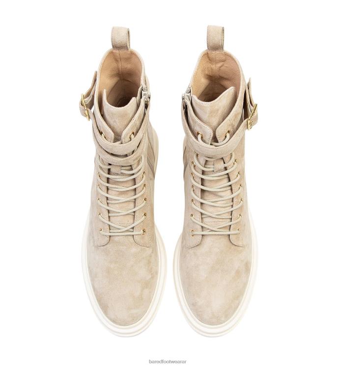 Bared Footwear mujer falaropo botas planas de ante almendras 4Z00493