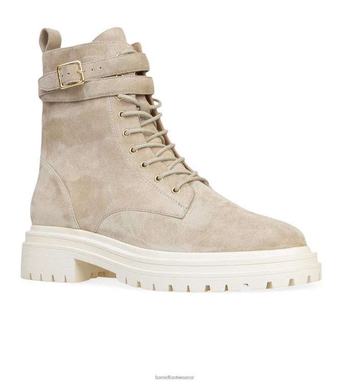Bared Footwear mujer falaropo botas planas de ante almendras 4Z00493