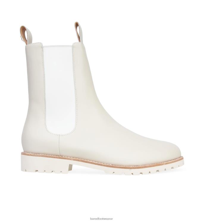 Bared Footwear mujer focha botas planas de piel color crudo con suela color crudo 4Z004274