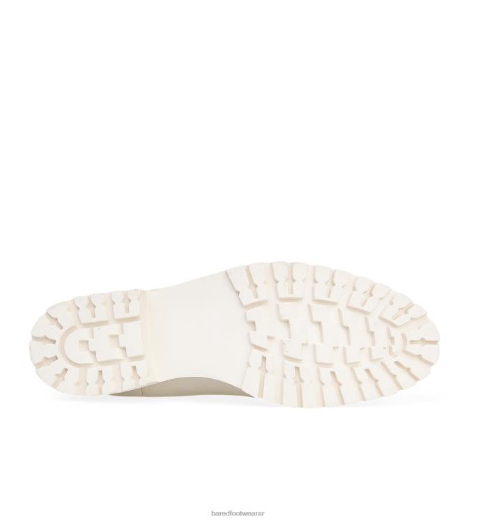 Bared Footwear mujer focha botas planas de piel color crudo con suela color crudo 4Z004274
