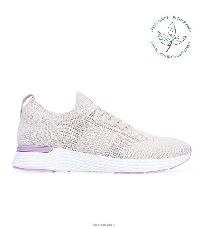Bared Footwear mujer genio tenis de punto plateado helado 4Z004195