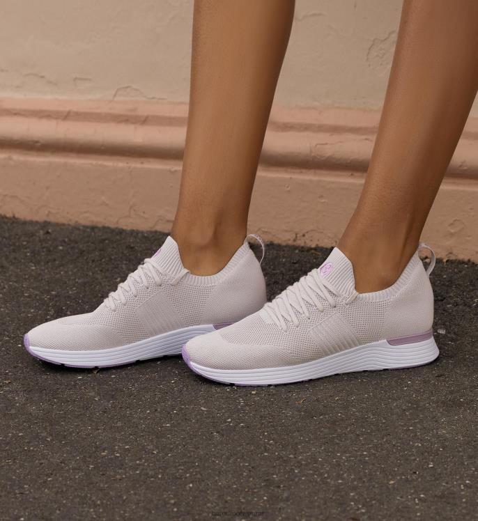Bared Footwear mujer genio tenis de punto plateado helado 4Z004195