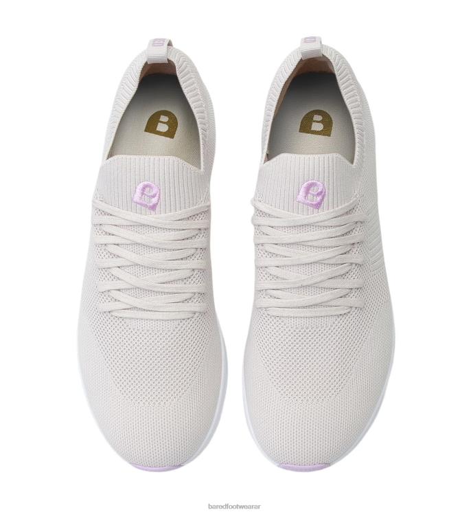Bared Footwear mujer genio tenis de punto plateado helado 4Z004195