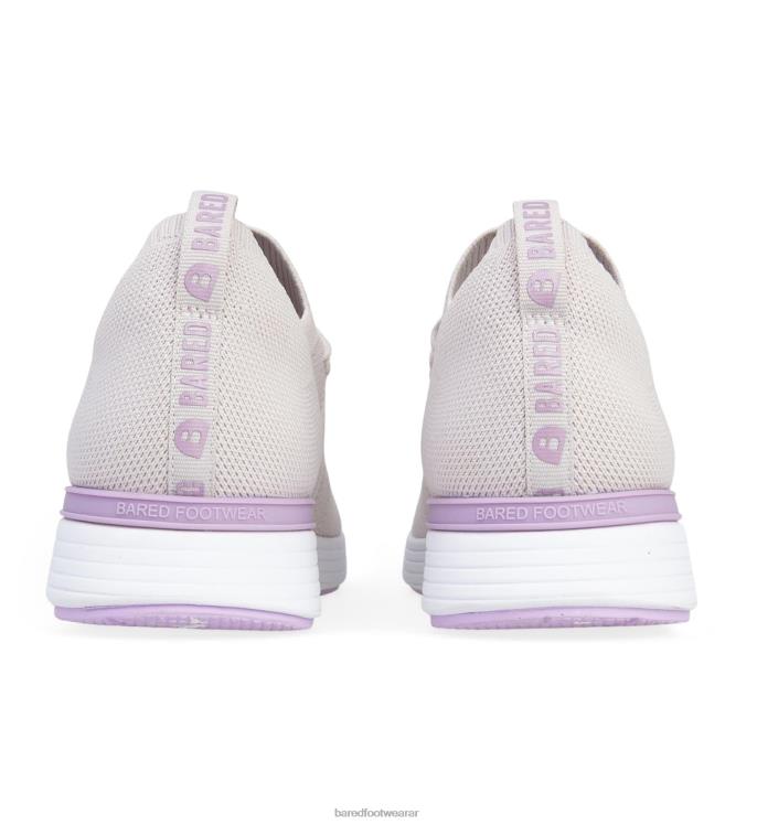 Bared Footwear mujer genio tenis de punto plateado helado 4Z004195