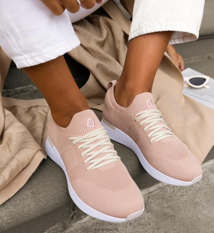 Bared Footwear mujer genio tenis de punto rosa empolvado 4Z004131