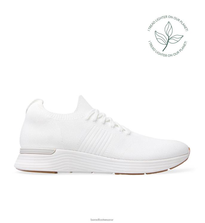 Bared Footwear mujer genio zapatillas blancas de punto 4Z004129